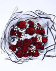 Valentine's Day Flowers - True Love Red Rose Bouquet