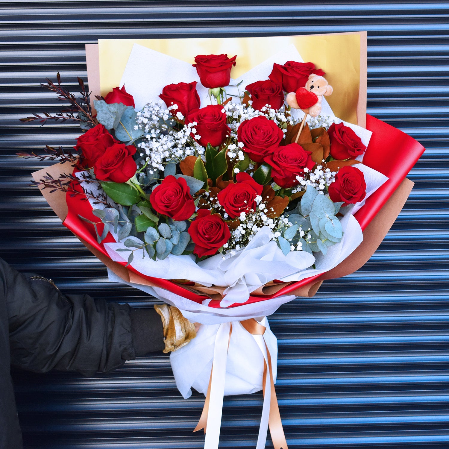 Valentine's Day Flowers - Elegy of Red Roses Bouquet