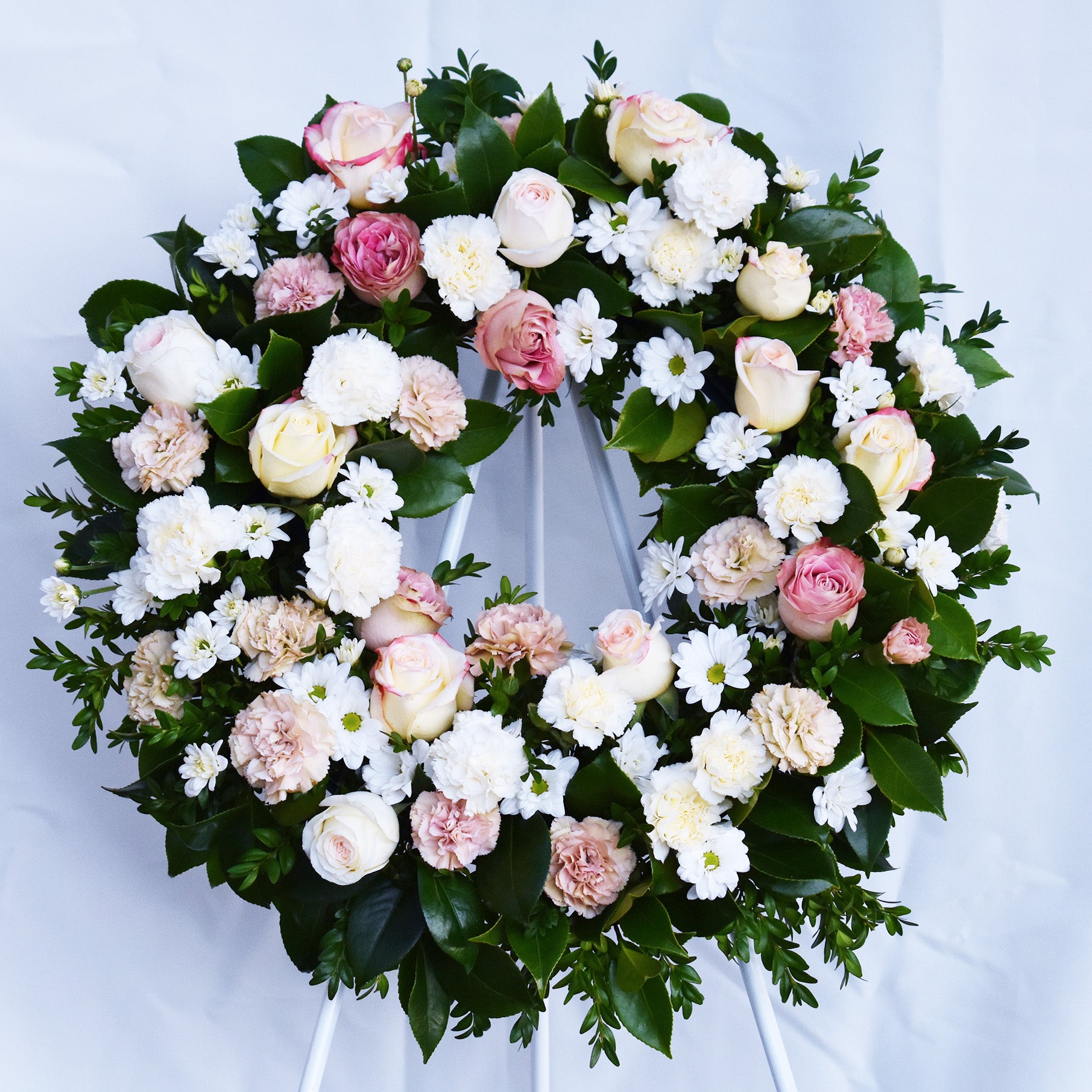 Caramel Coffee Funeral Flower Wreath