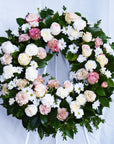 Caramel Coffee Funeral Flower Wreath