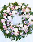 Grape Soda Funeral Flower Wreath