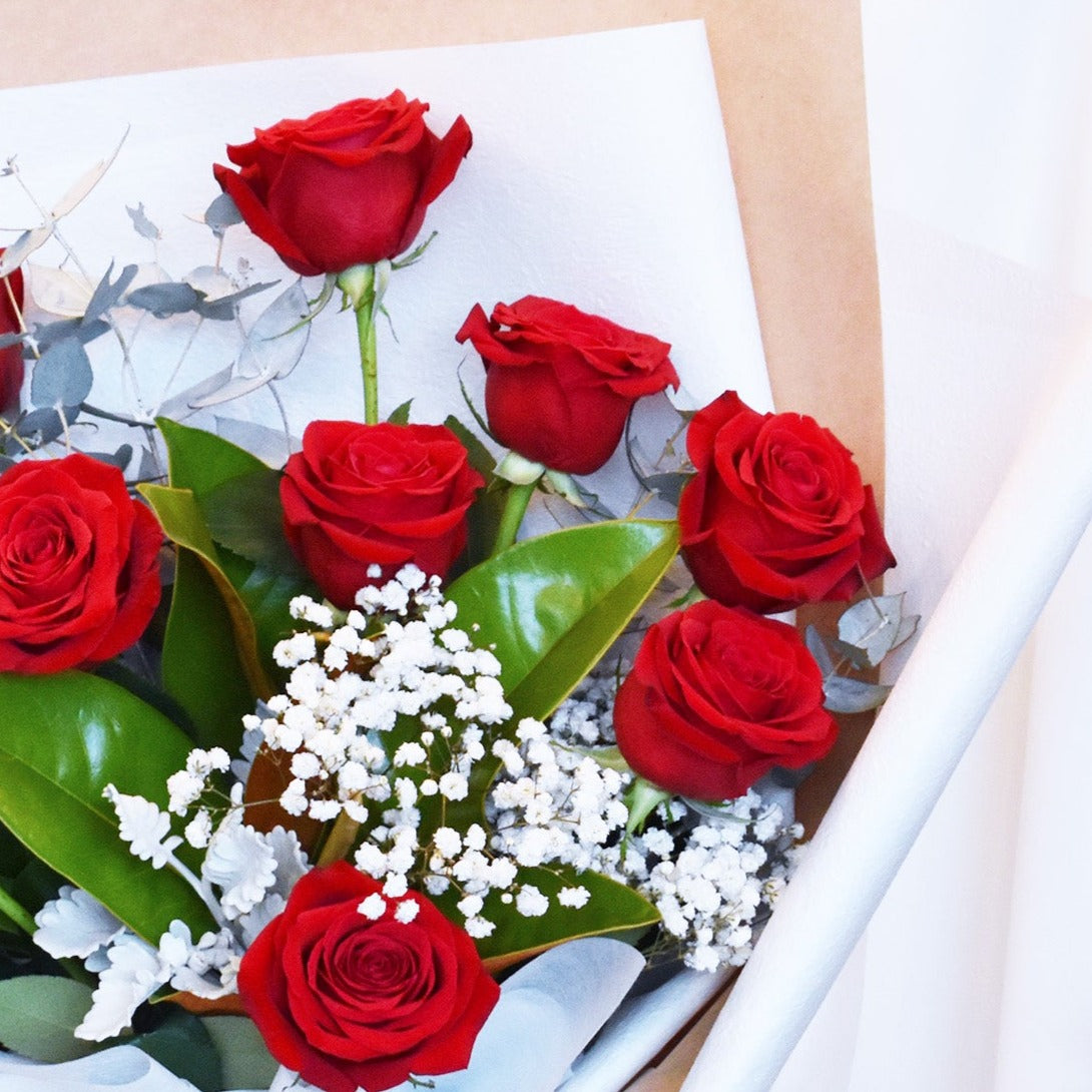 Same Day Valentine's Flower Delivery Red Rose Bouquet Melissa's