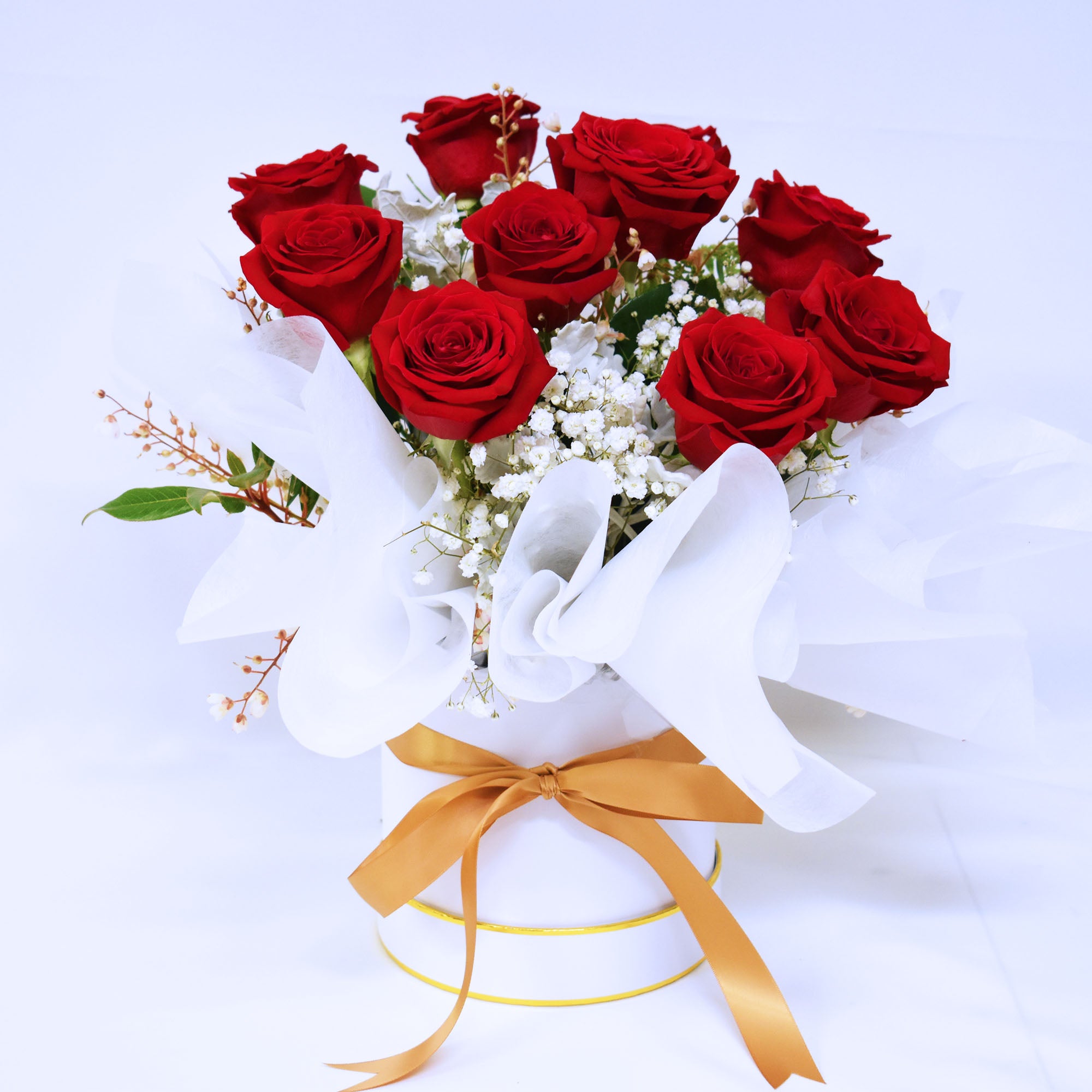 Valentine&#39;s Day Flowers - True Love Red Rose Hatbox