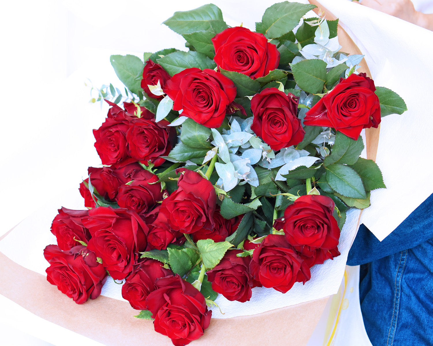 Valentine's Day Flowers - Elegy of Red Roses Bouquet