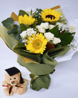 Sunflower Bouquet + Teddy!