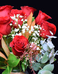 红玫瑰花束花瓶（高级）