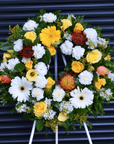 Passionfruit & Fig Tart Funeral Flower Wreath