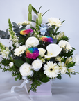 White & Rainbow Flowers Box (Premium)