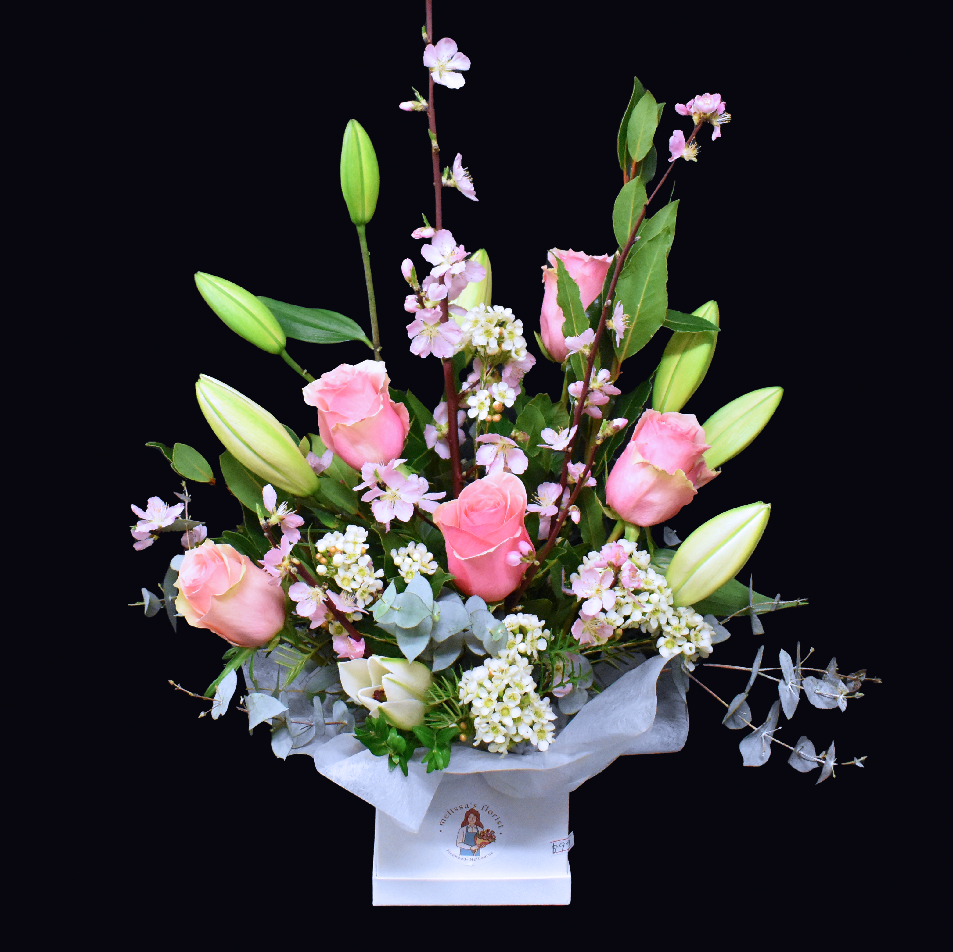 玫瑰粉色花盒（高级）