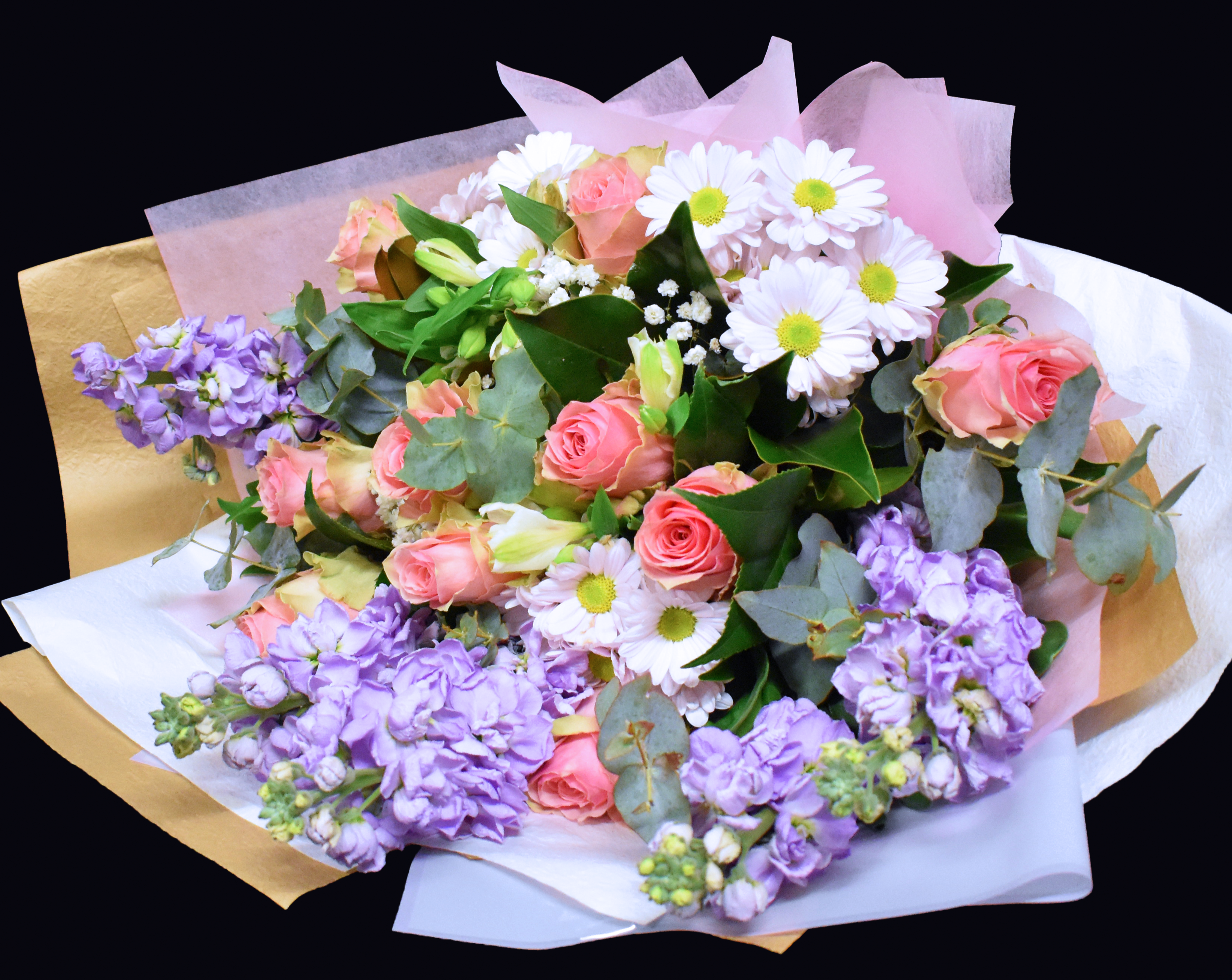 Rose-Pink Lilac Flower Bouquet