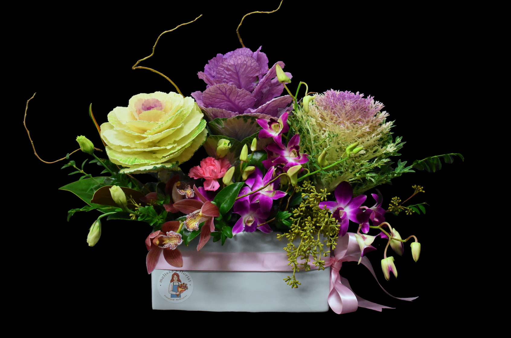 Florist's Deluxe Kale Flower + Ceramic Pot!