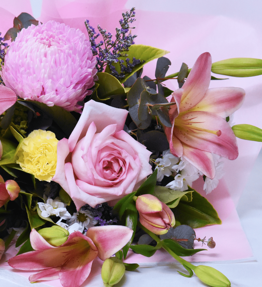 Pink Lily Colour Splash Bouquet