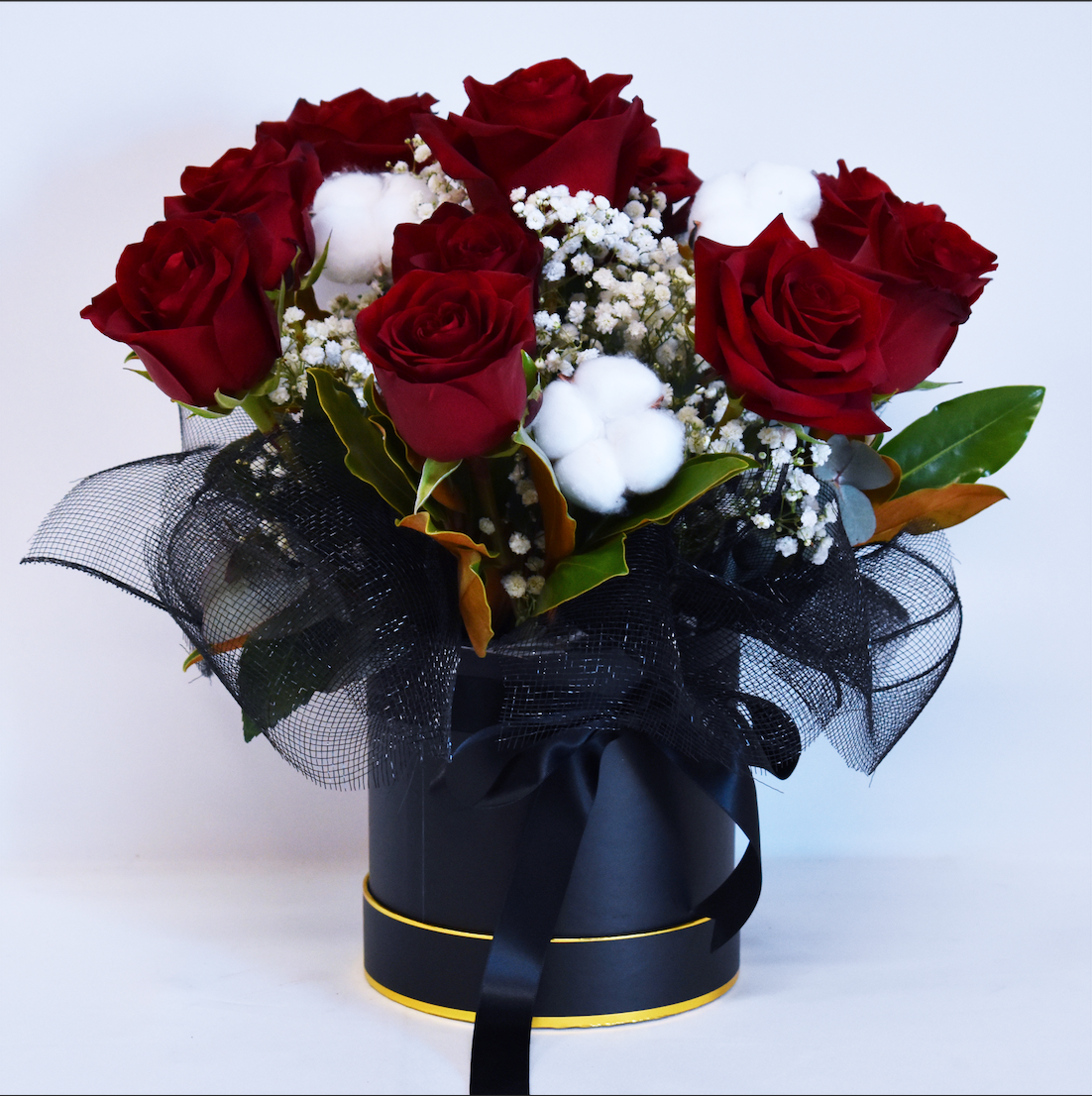 Valentine's Day Flowers - True Love Red Rose Hatbox