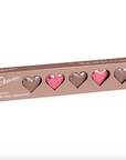 Pink & Mocha Milk Chocolate Hearts Gift Box 6 Pack