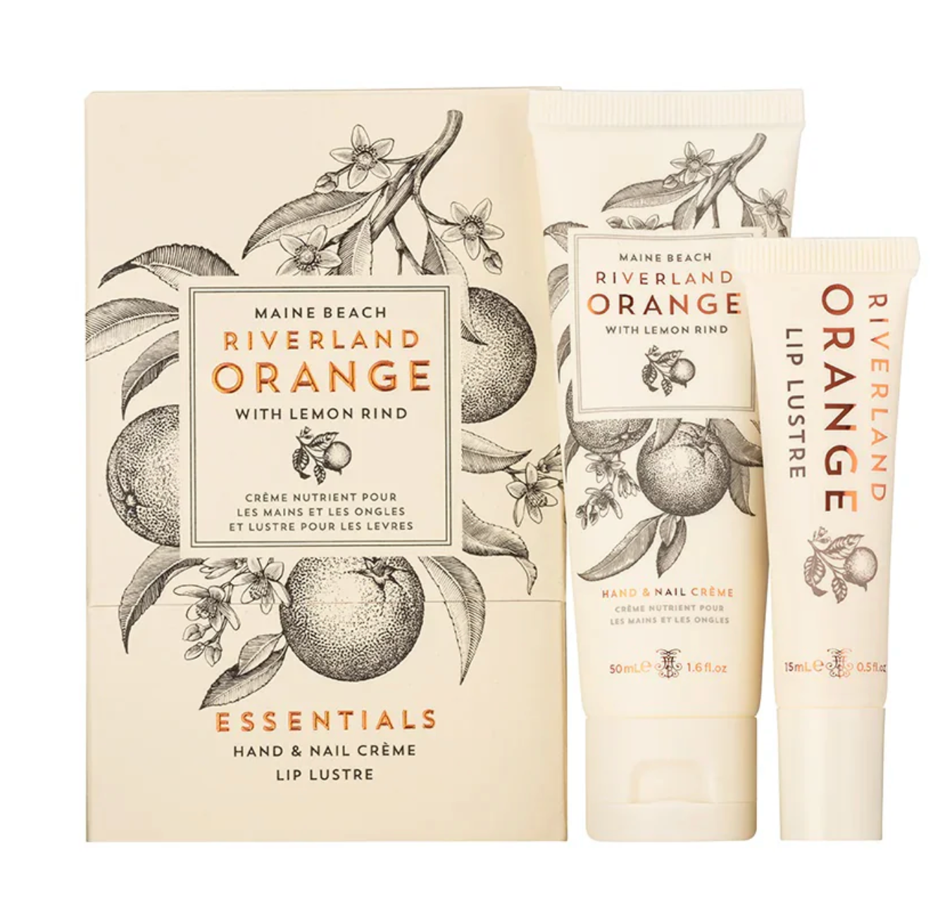 Kakadu Plum, Ligurian Honey and Riverland Orange Hand Cream and Lip Balm Set - Maine Beach Essentials