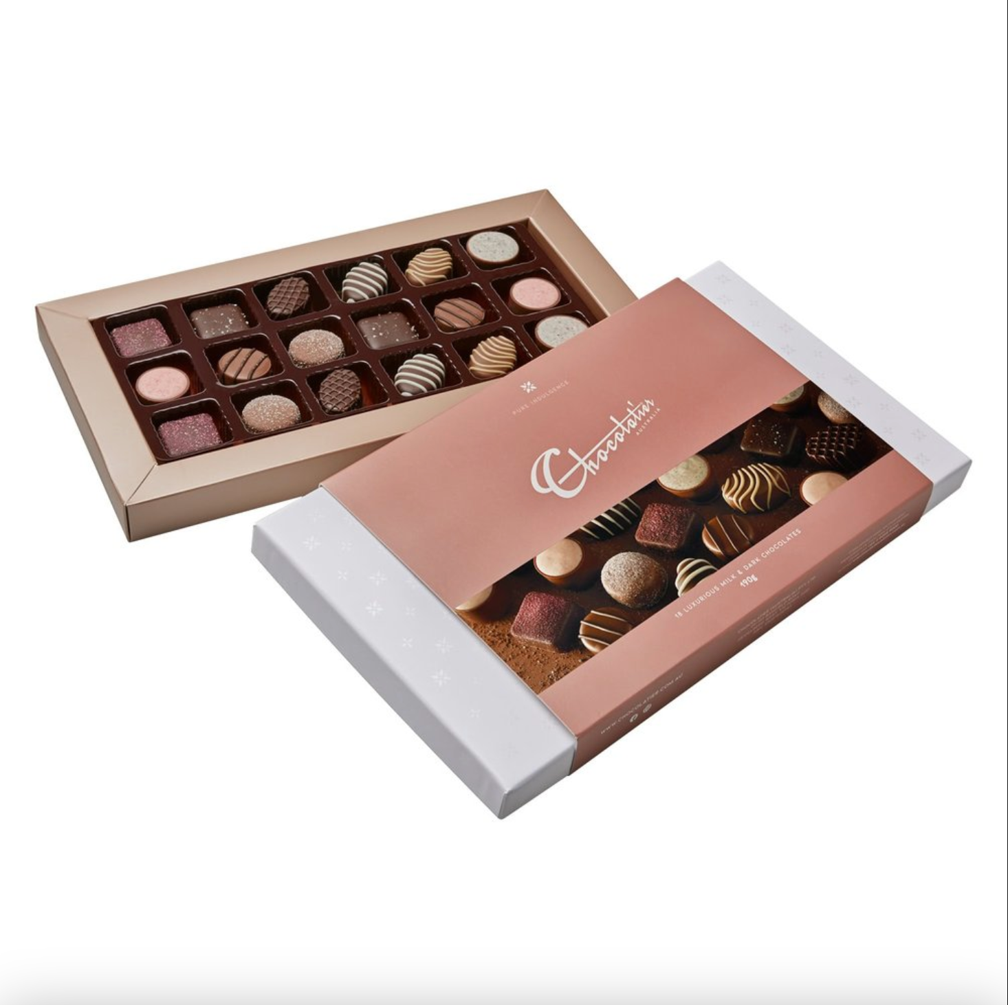 Chocolatier Pure Indulgence Milk Chocolate Box 190g