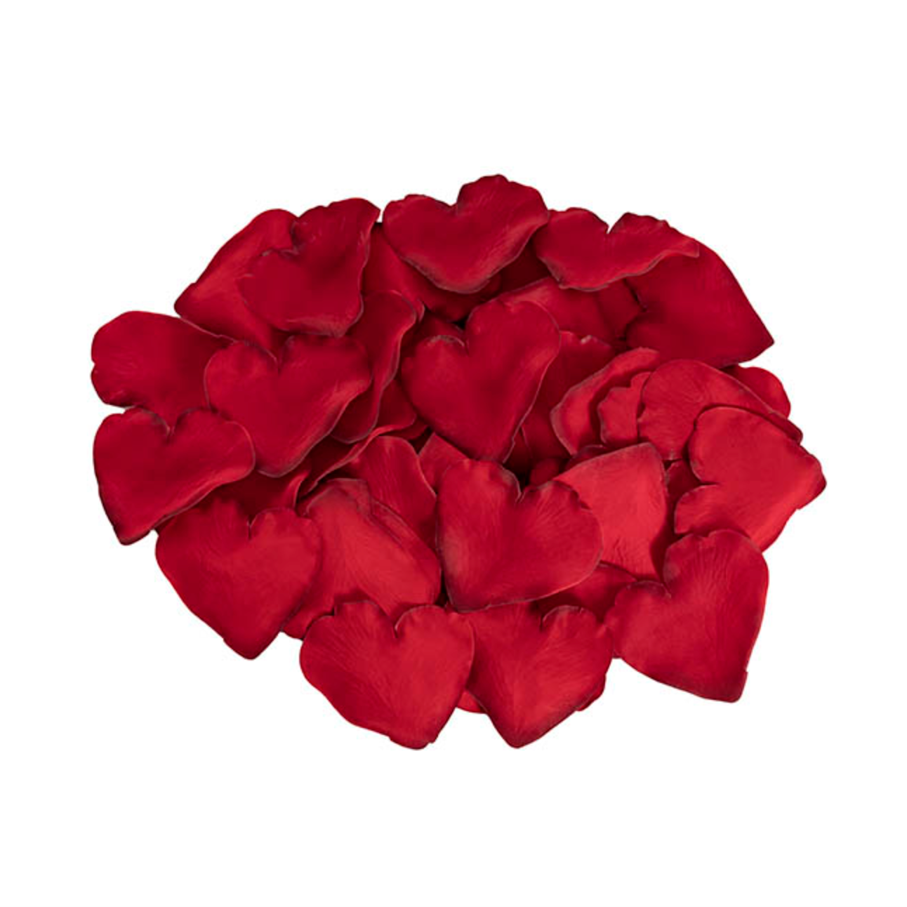 Everlasting Silk Rose Petals - Red Hearts