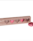 Pink & Mocha Milk Chocolate Hearts Gift Box 6 Pack