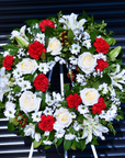 Snow White Funeral Flower Wreath