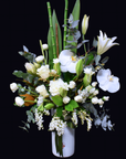 Wintry White Wonderland Bouquet + Vase!
