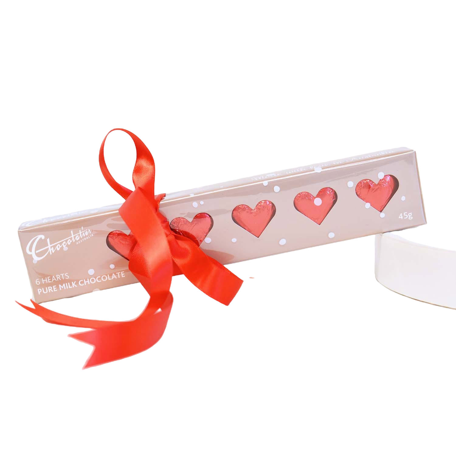 Milk Chocolate Hearts Gift Box 6 Pack