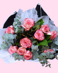 Valentine's Day Flowers - Blushing Pink Rose Bouquet