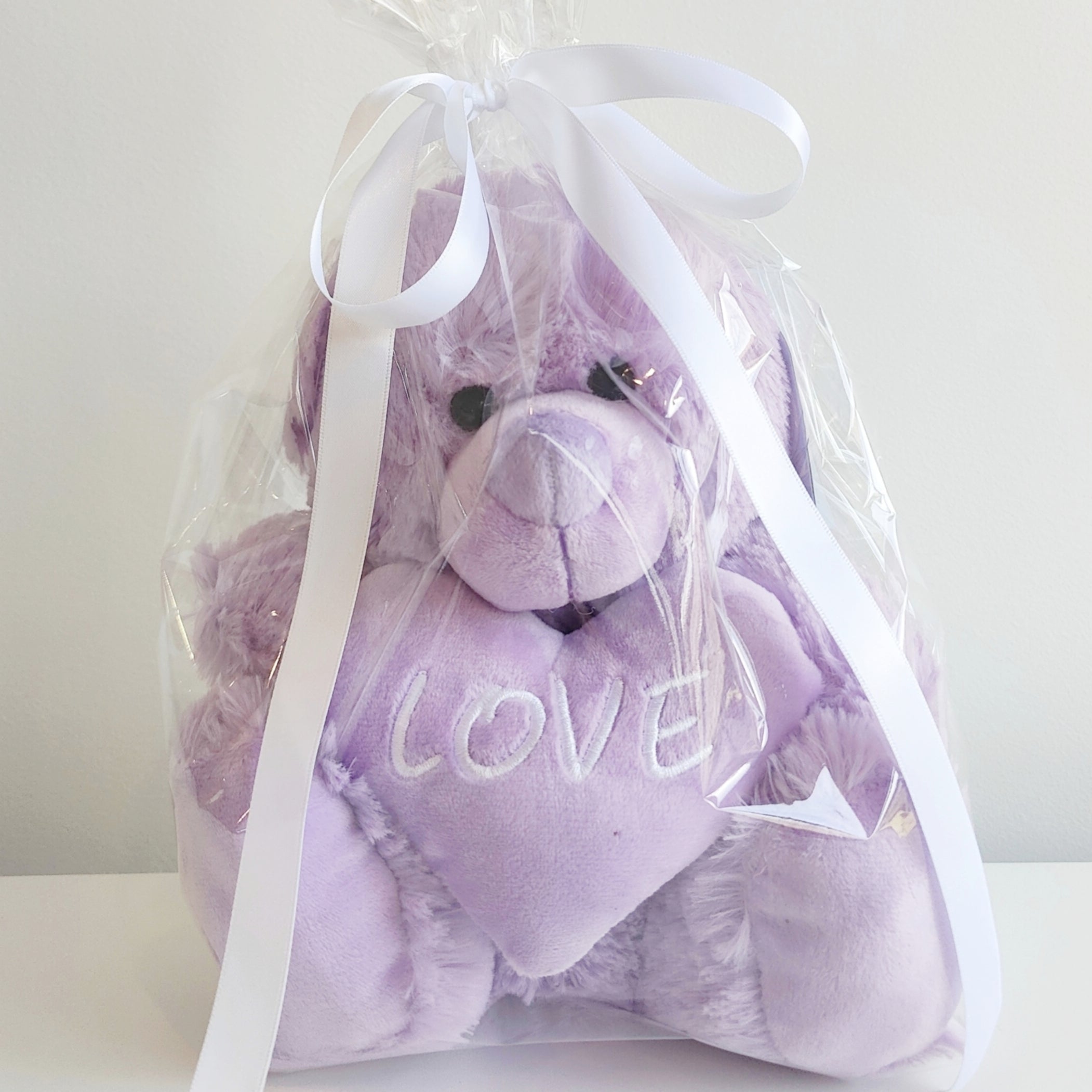 紫色爱心好友熊（23cm）