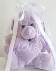 Purple Loveheart Buddy Bear (23cm)