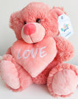 Pink Sherbet Loveheart Buddy Bear (23cm)