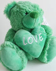 绿色爱心好友熊（23cm）
